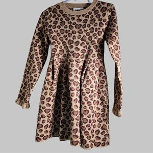 NWOT KIDS Leopard Print Sweater DRESS BY RACHEL ZOE